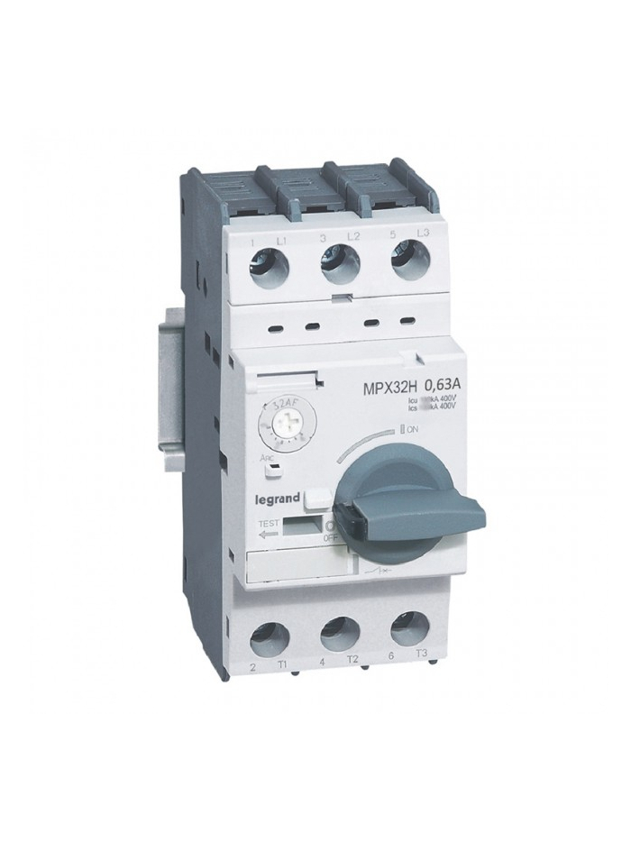 Legrand, 0.63A, 3 Pole, MPX³ MPCB