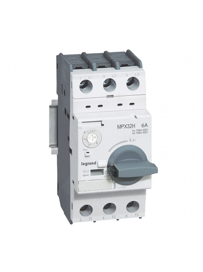 Legrand, 6A, 3 Pole, MPX³ MPCB