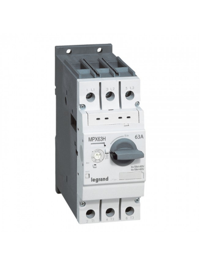 Legrand, 63A, 3 Pole, MPX³ MPCB