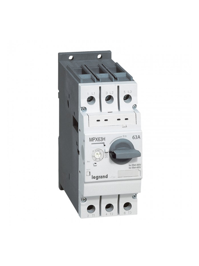 Legrand, 63A, 3 Pole, MPX³ MPCB