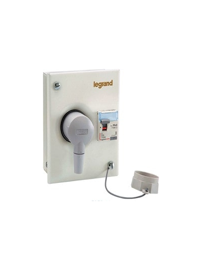 Legrand, 20A, 2 Pole, 2P+E, Ekinox³ Metra plug & socket DB for DX³ MCB, RCCB and RCBO