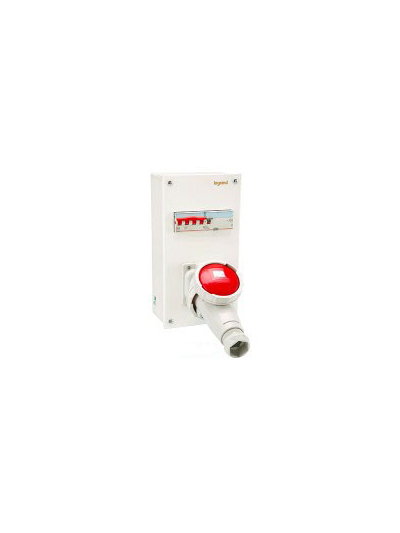 Legrand, 63A, 4 Pole, 3P+N+E, Ekinox³ P-17 Tempra plug & socket DB for DX³ MCB, RCCB and RCBO