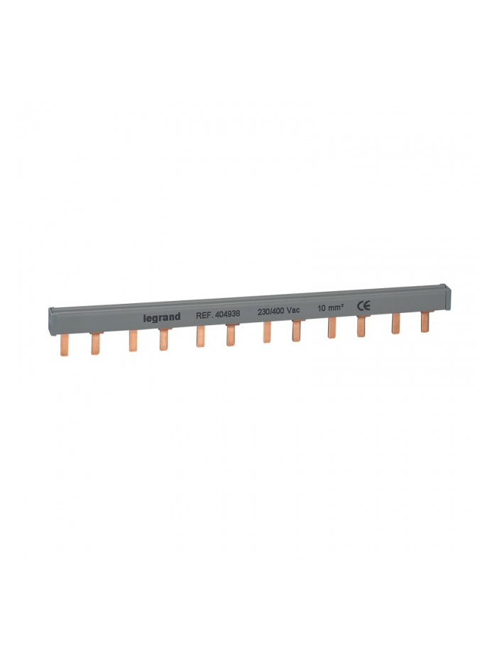 Legrand, 100A, Copper, 12 Module, INSULATED SUPPLY BUSBAR