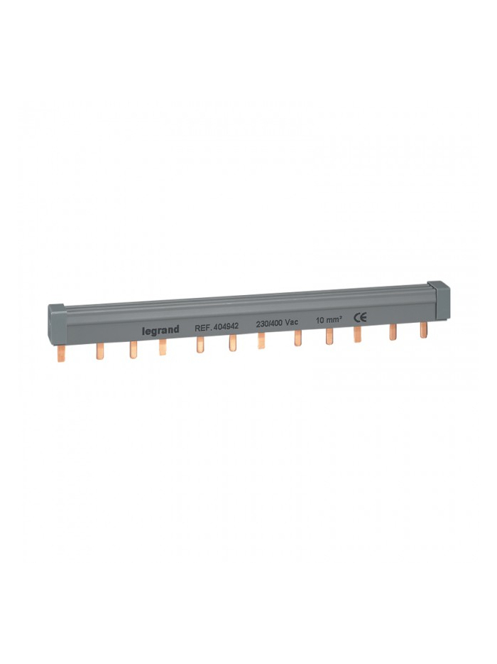 Legrand, 100A, Copper, 12 Module, INSULATED SUPPLY BUSBAR