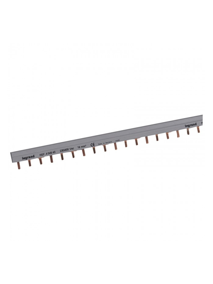 Legrand, 100A, Copper, 57 Module, INSULATED SUPPLY BUSBAR