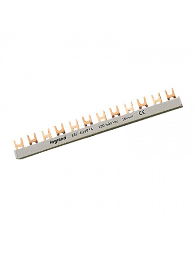 Legrand, 100A, Copper, 56 Module, INSULATED SUPPLY BUSBAR