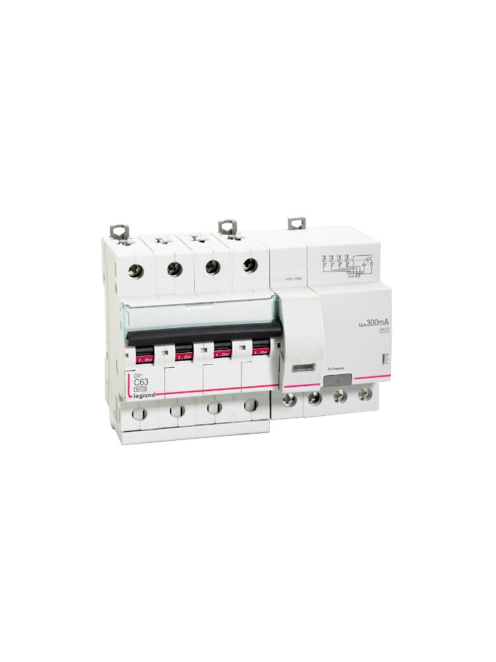 Legrand, 4 Pole, 63A, 30mA, AC Type, DX³ RCBO
