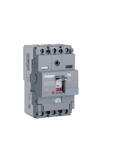 HAGER, 3 Pole, 125A, X160  MCCB