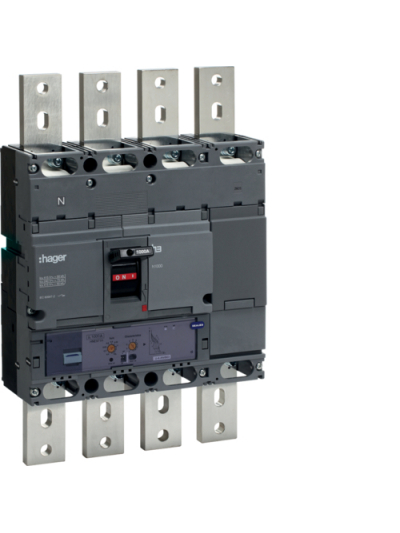 HAGER, 4 Pole, 1000A, H1000 MCCB