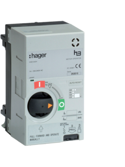 HAGER, 240V AC, MOTOR OPERATOR for X250 MCCB