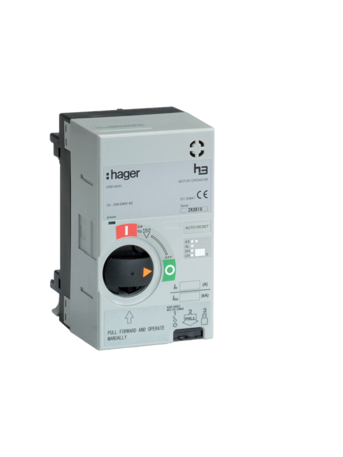 HAGER, 240V AC, MOTOR OPERATOR for X250 MCCB