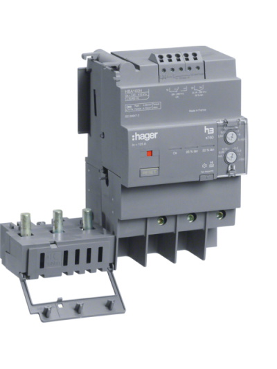 HAGER, 3 Pole, 160A, RCD with Add-on Module for X160 MCCB