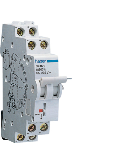 HAGER, AUXILIARY ALARM SWITCH for RCCB