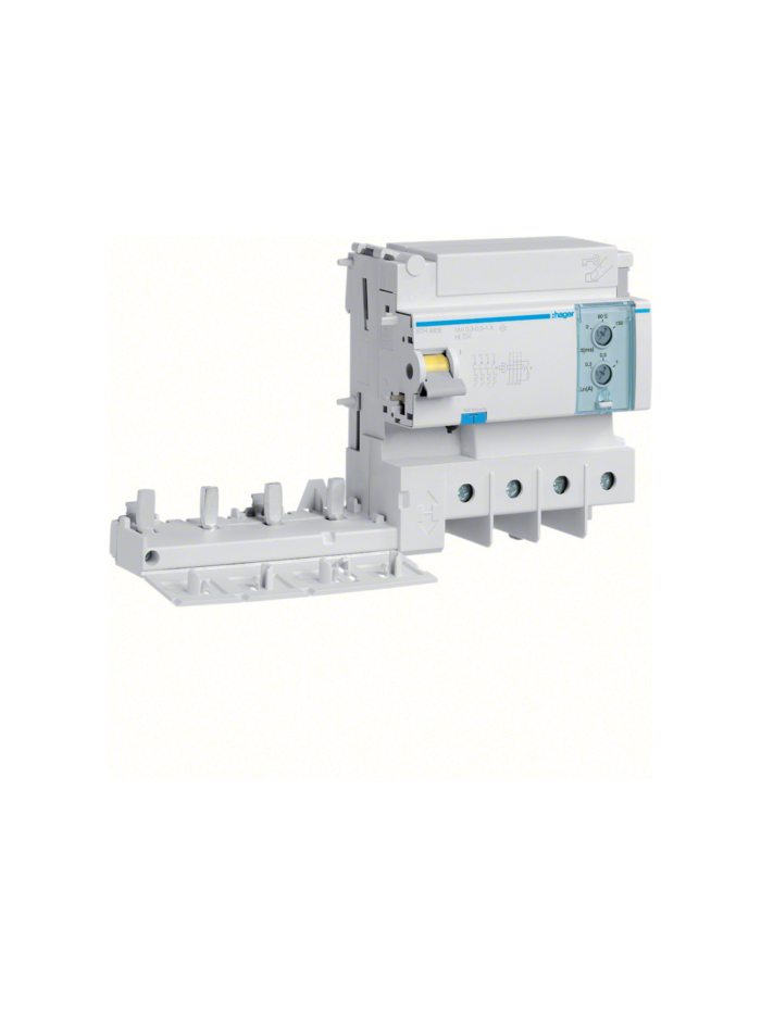 HAGER, 4 Pole, 125A, HI TYPE, RCD with Add-on Module for HLF MCB 