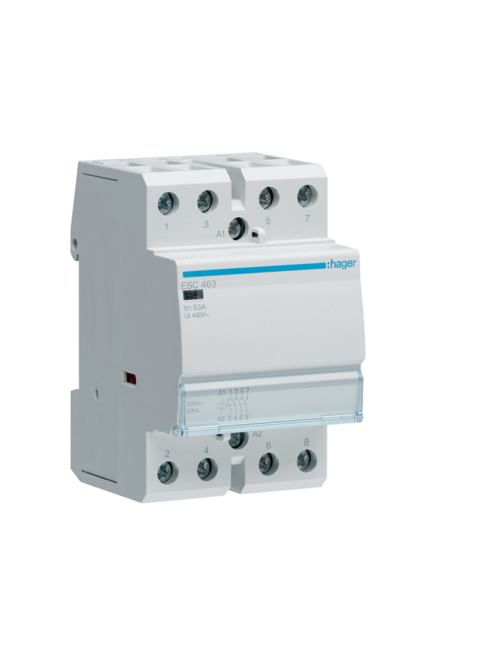 HAGER, 63A, 230V, TYPE 1, CONTACTOR