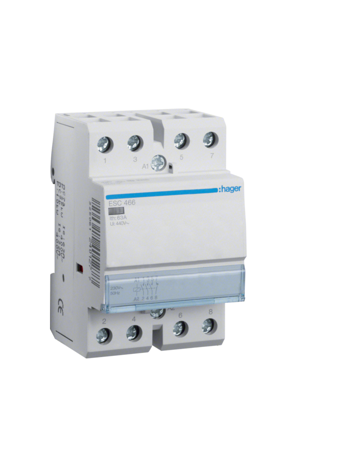 HAGER, 63A, 230V, TYPE 1, CONTACTOR