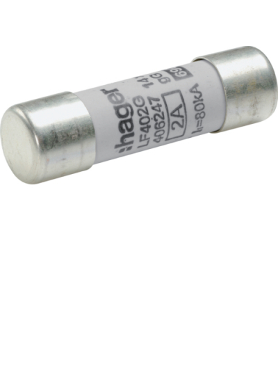 HAGER, 2A, 690V AC, gG TYPE, HRC CARTRIDGE FUSE