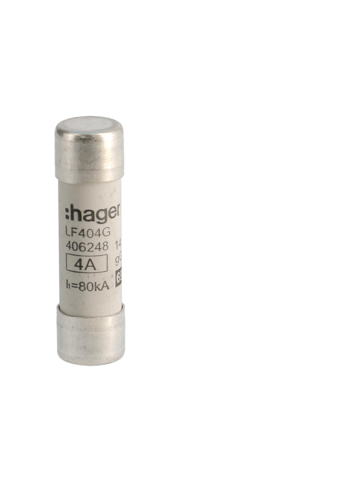 HAGER, 4A, 690V AC, gG TYPE, HRC CARTRIDGE FUSE