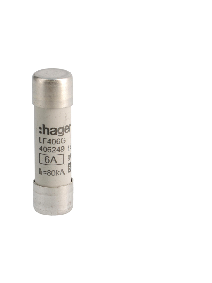 HAGER, 6A, 690V AC, gG TYPE, HRC CARTRIDGE FUSE