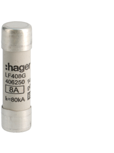 HAGER, 8A, 690V AC, gG TYPE, HRC CARTRIDGE FUSE