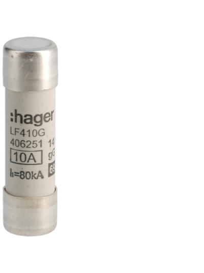 HAGER, 10A, 690V AC, gG TYPE, HRC CARTRIDGE FUSE