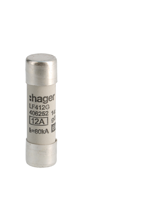 HAGER, 12A, 690V AC, gG TYPE, HRC CARTRIDGE FUSE