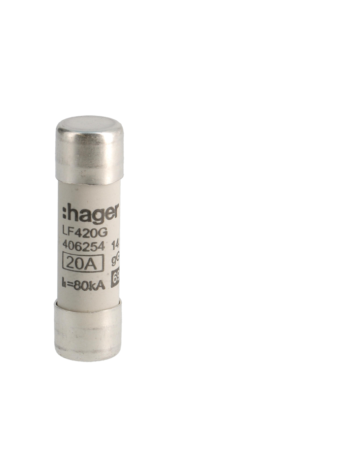 HAGER, 20A, 690V AC, gG TYPE, HRC CARTRIDGE FUSE