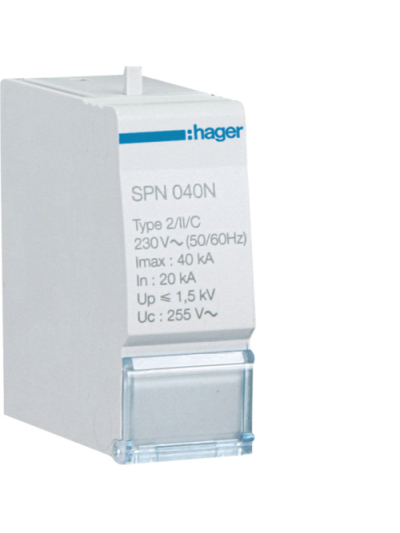 HAGER, NEUTRAL CARTRIDGE FOR SPD