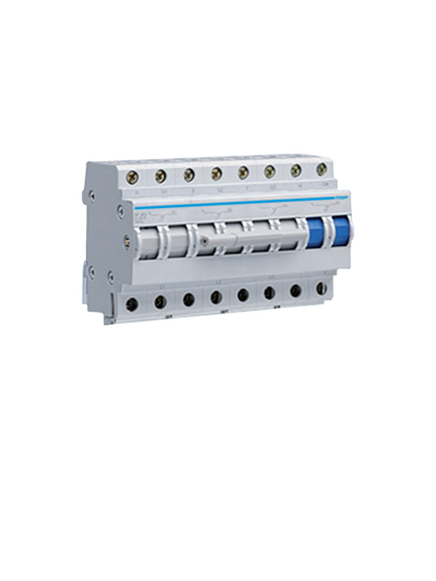 HAGER, 4 Pole, 63A, 2 Way, CENTRE OFF CHANGEOVER SWITCH