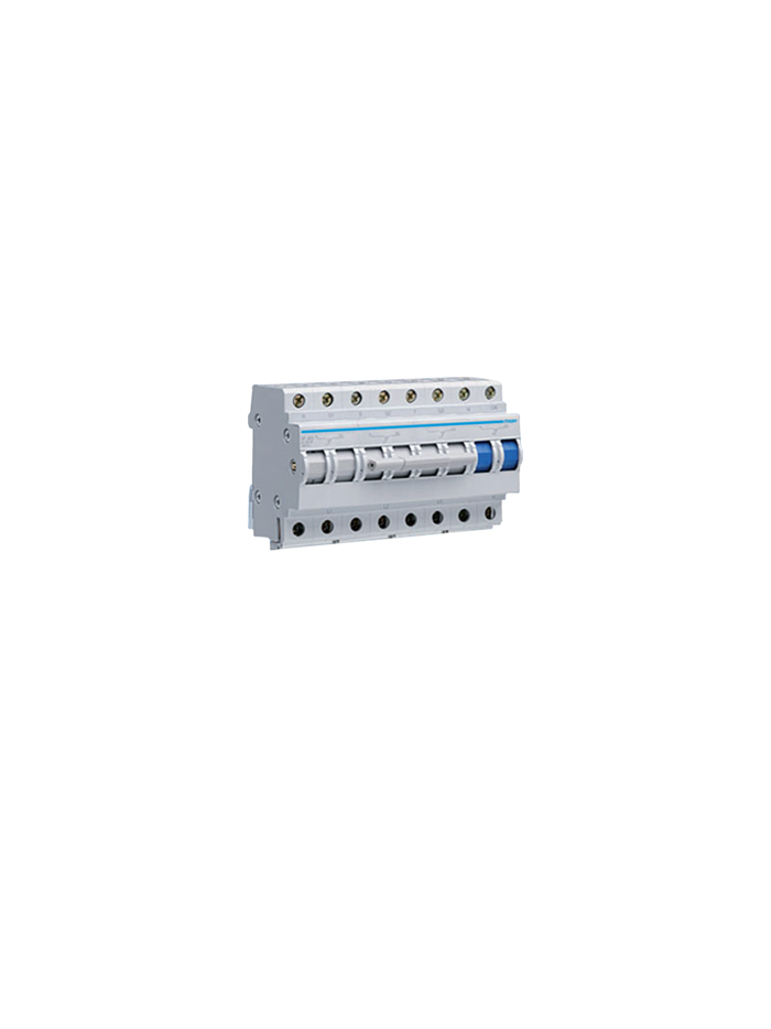 HAGER, 4 Pole, 63A, 2 Way, CENTRE OFF CHANGEOVER SWITCH