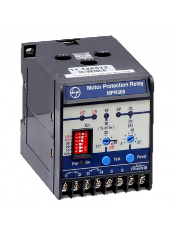 L&T, 8-22A, MPR 300 TYPE MOTOR PROTECTION RELAY