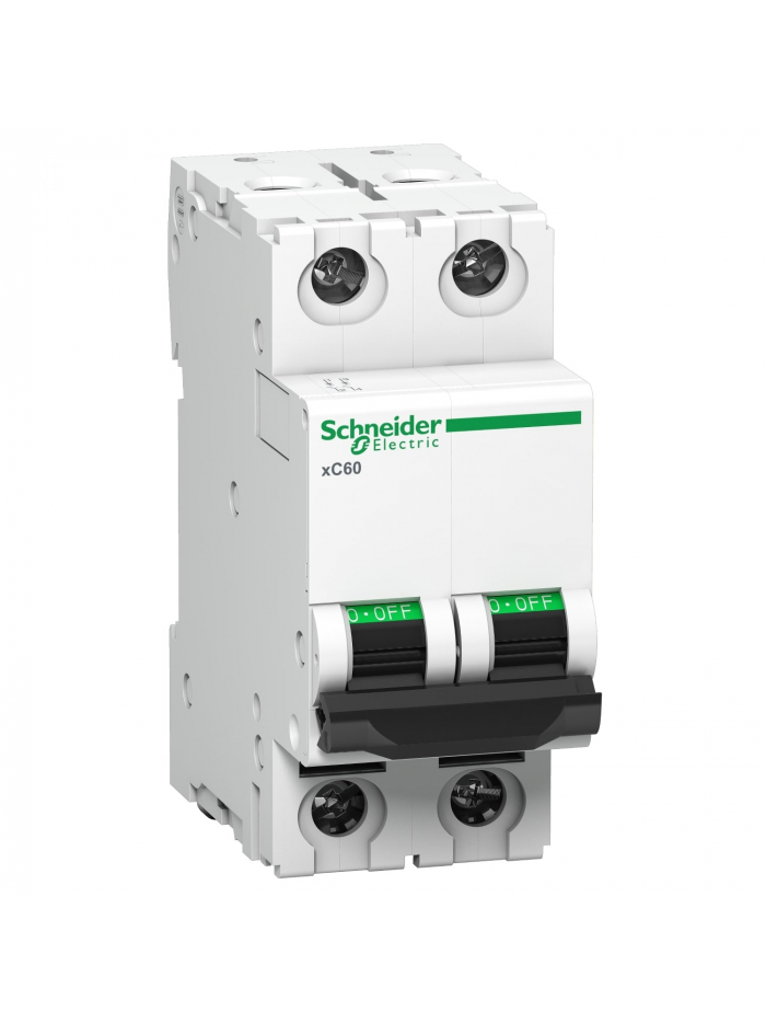 SCHNEIDER, 2 Pole, 63A, xC60 C-CURVE, AC MCB