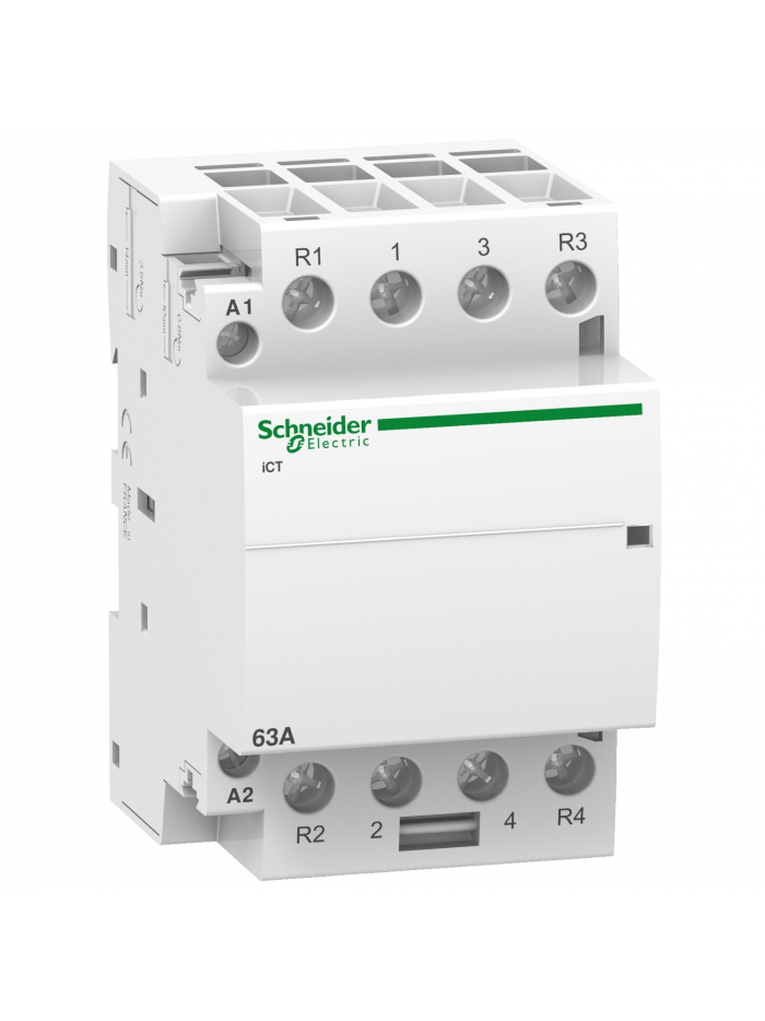 SCHNEIDER, 4 Pole, 63A, Acti 9 iCT CONTACTOR