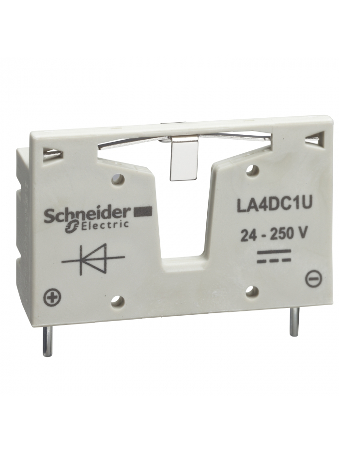 SCHNEIDER, 4 Pole, Coil Suppressor Module for TeSys D-Model Contactor 