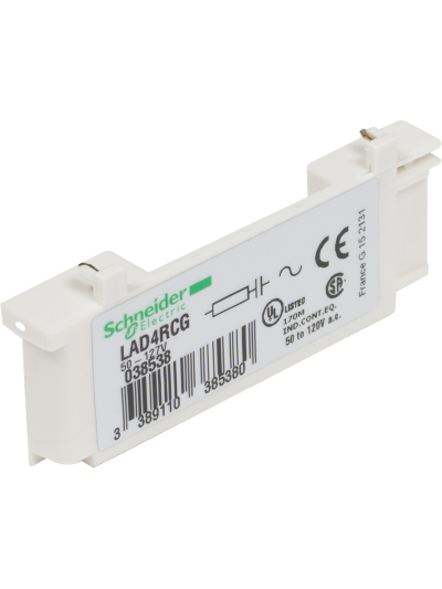 SCHNEIDER, 3 Pole, Coil Suppressor Module for TeSys D-Model Contactor
 