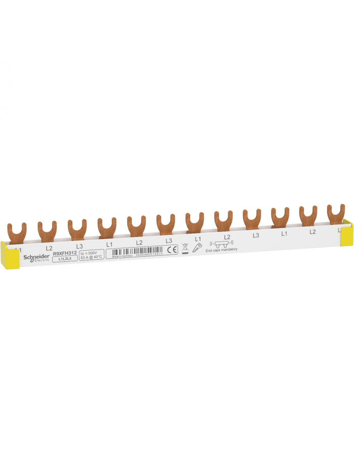 SCHNEIDER, 63A, 3 Pole, 12 Module, Fork Busbar for DB