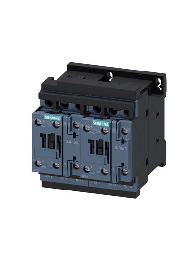 SIEMENS, 32A, 230V AC, 3RA23 REVERSING CONTACTOR