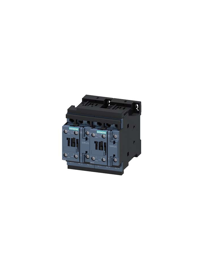 SIEMENS, 17A, 24V DC, 3RA23 REVERSING CONTACTOR