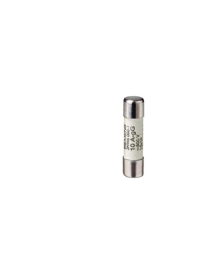 SIEMENS, 8A, Size 10 x 38, 3NW Cylindrical Fuse