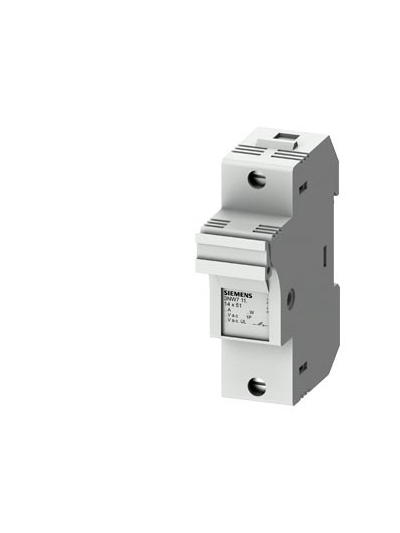 SIEMENS, 50A, 1 Pole, 1.5MW, Size 22 x 58, 3NW Cylindrical Fuse Holder