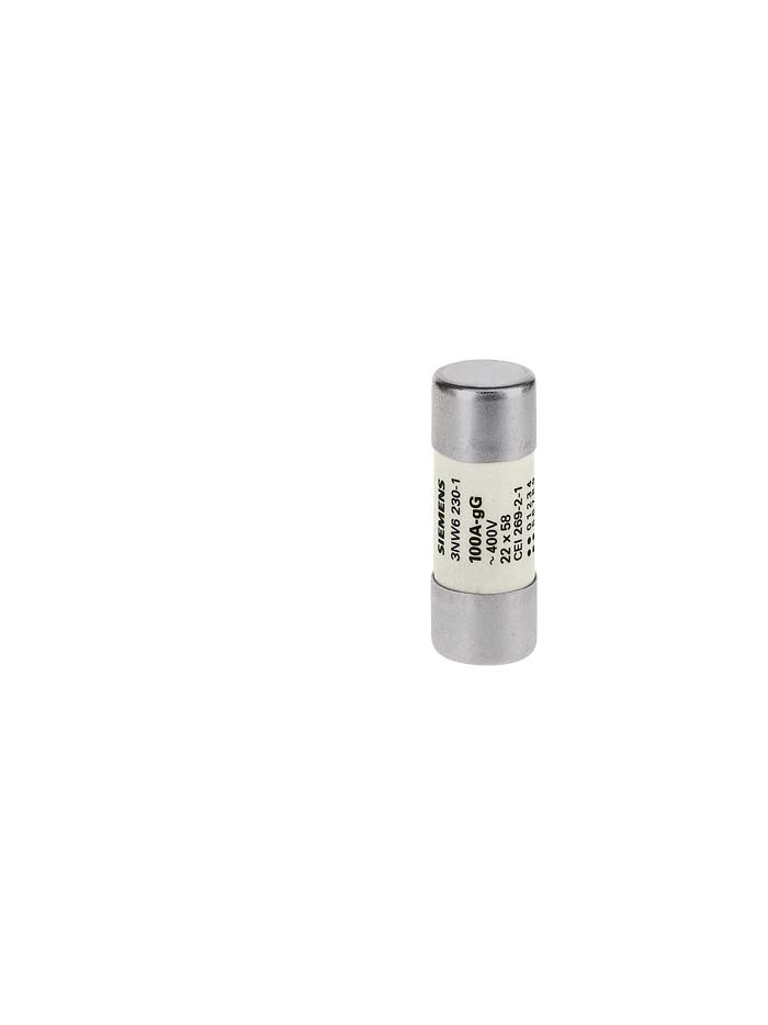 SIEMENS, 63A, Size 22 x 58, 3NW Cylindrical Fuse