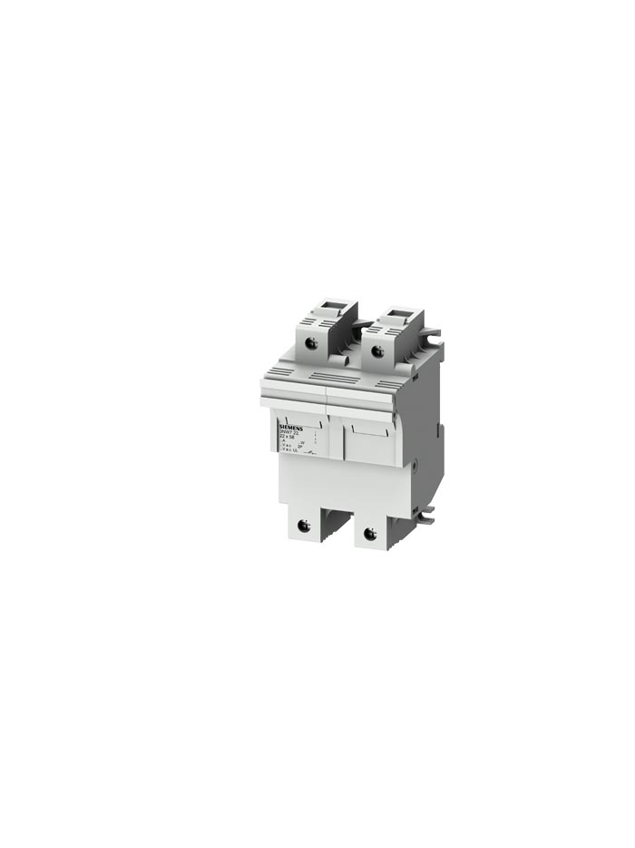 SIEMENS, 100A, 2 Pole, 4MW, Size 22 x 58, 3NW Cylindrical Fuse Holder