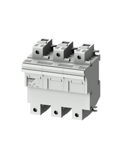SIEMENS, 100A, 3 Pole, 6MW, Size 22 x 58, 3NW Cylindrical Fuse Holder