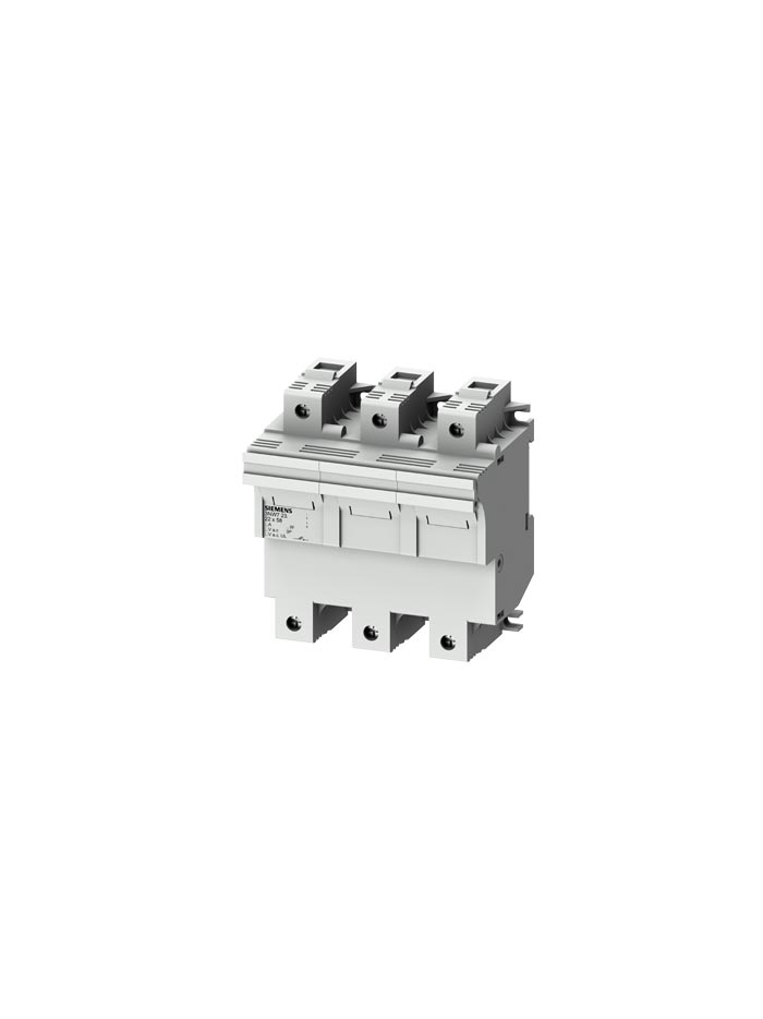 SIEMENS, 100A, 3 Pole, 6MW, Size 22 x 58, 3NW Cylindrical Fuse Holder