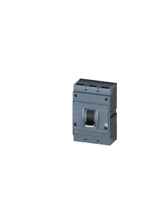 SIEMENS, 3 Pole, 1000A, SENTRON 3VA MCCB
