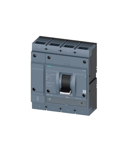 SIEMENS, 4 Pole, 800A, SENTRON 3VA MCCB