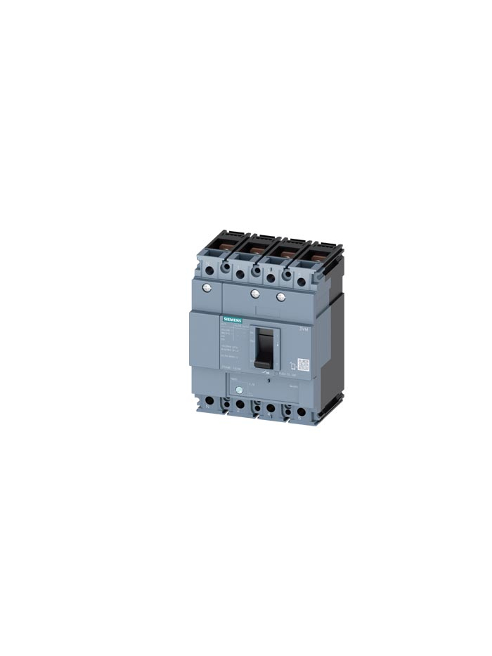 SIEMENS, 4 Pole, 50A, SENTRON 3VM MCCB