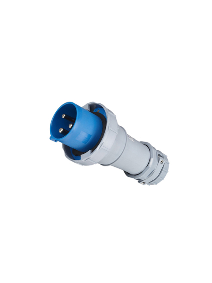 PNP, 63A, 230V, IP67, Straight Plug