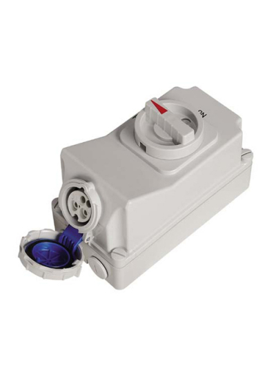 PNP, 16A, 230V, IP67, Interlock Switch Socket