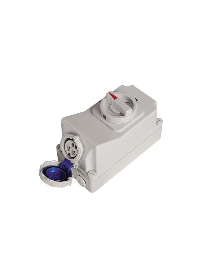 PNP, 16A, 230V, IP67, Interlock Switch Socket